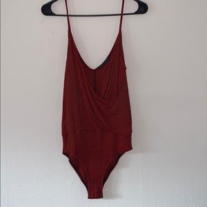 Harlowe & Graham Scoop Neck Textured Bodysuit